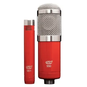 MXL 550/551R Dual Condenser Recording Microphone Kit