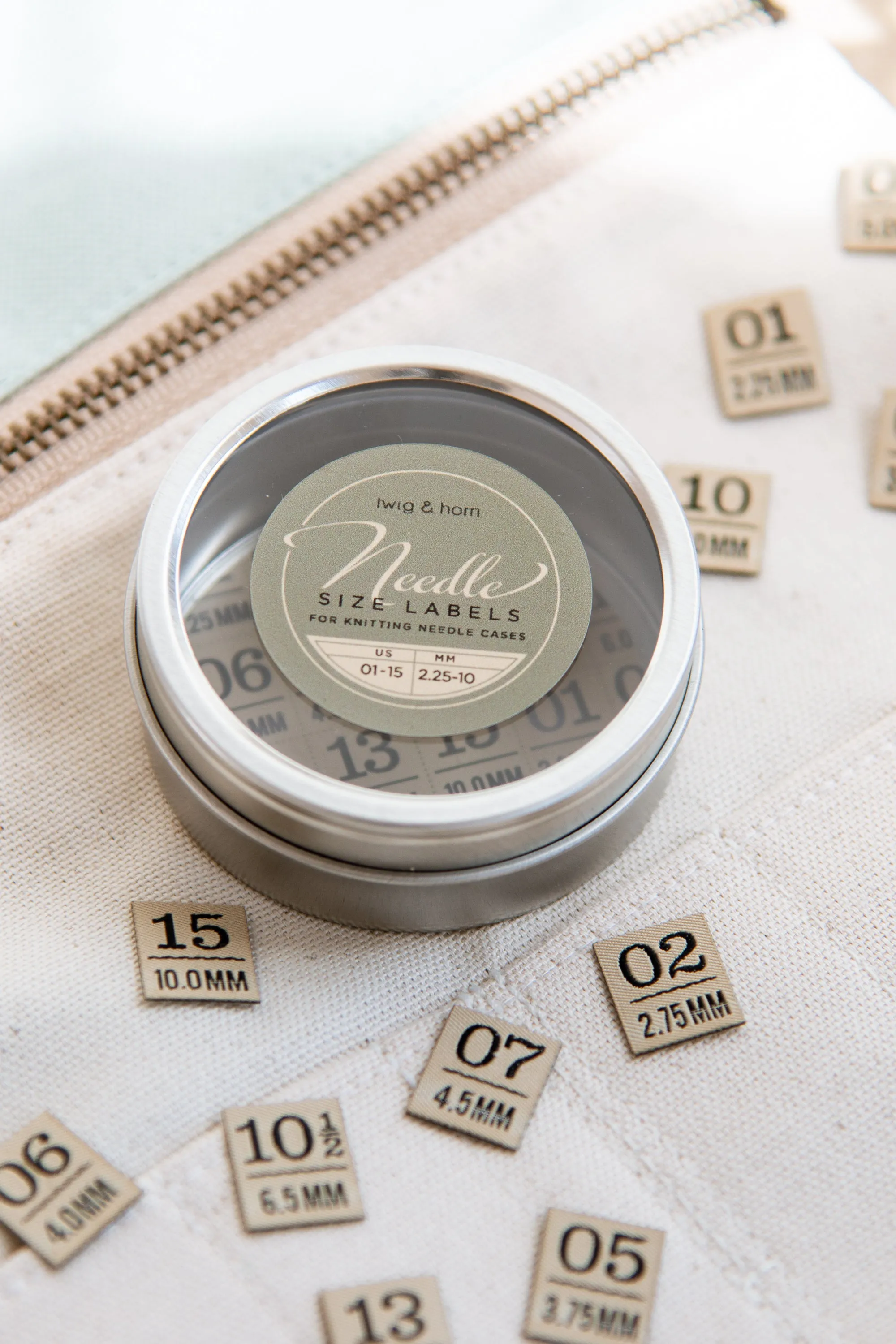 needle size labels