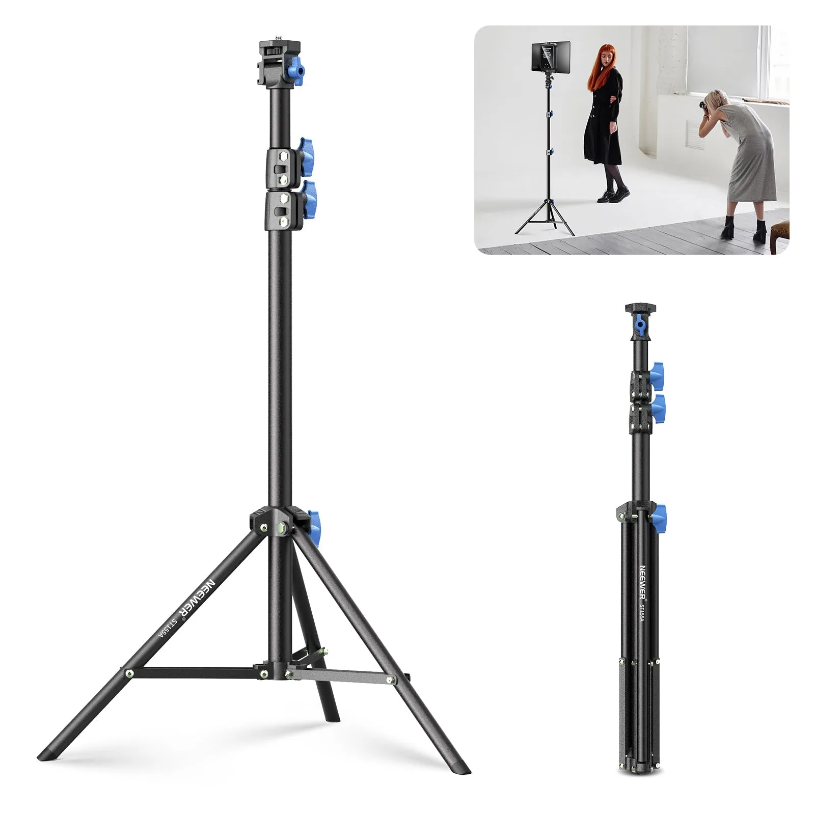 NEEWER ST155A 28"-61"/72-155cm Photography Light Stand