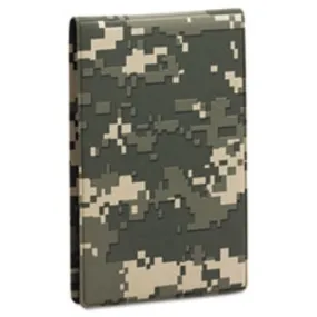 POCKET PADFOLIO W-MEMO BOOK, 4 X 6, CAMOUFLAGE (12 PACK)