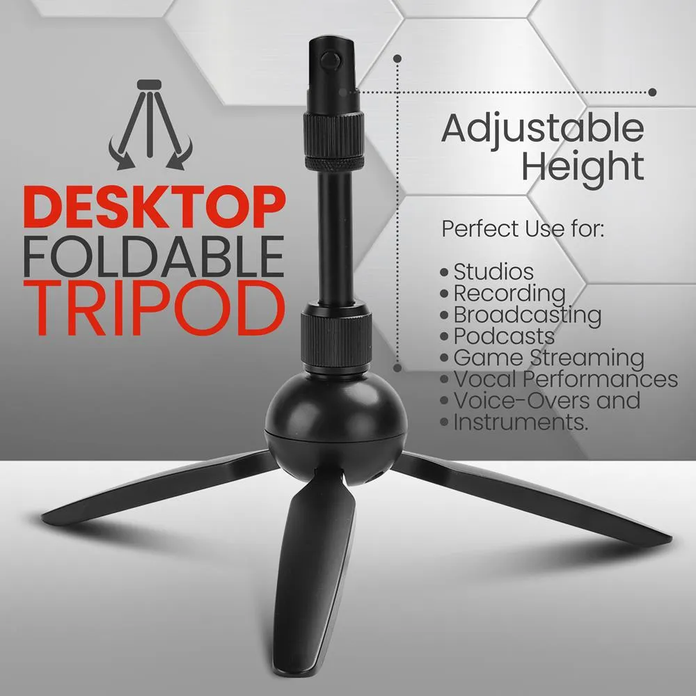 Professional Streaming Usb Microphone - High-Res. Mic With Usb Cable, Tripod Stand And Mic Shock Mount