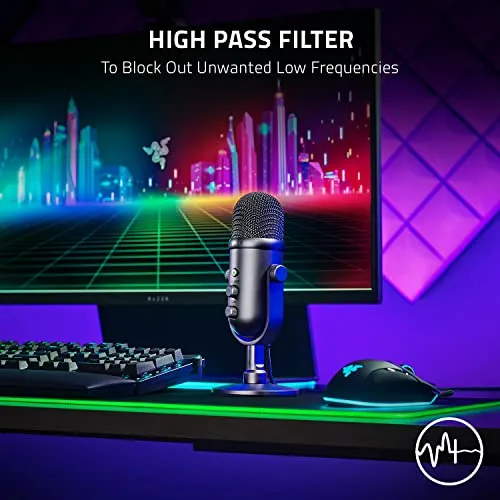 Razer Seiren V2 Pro USB Microphone w/ High Pass Filter