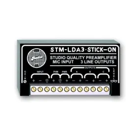 RDL STM-LDA3 Studio Quality Mic Preamplifier with Phantom 3 Line Outputs