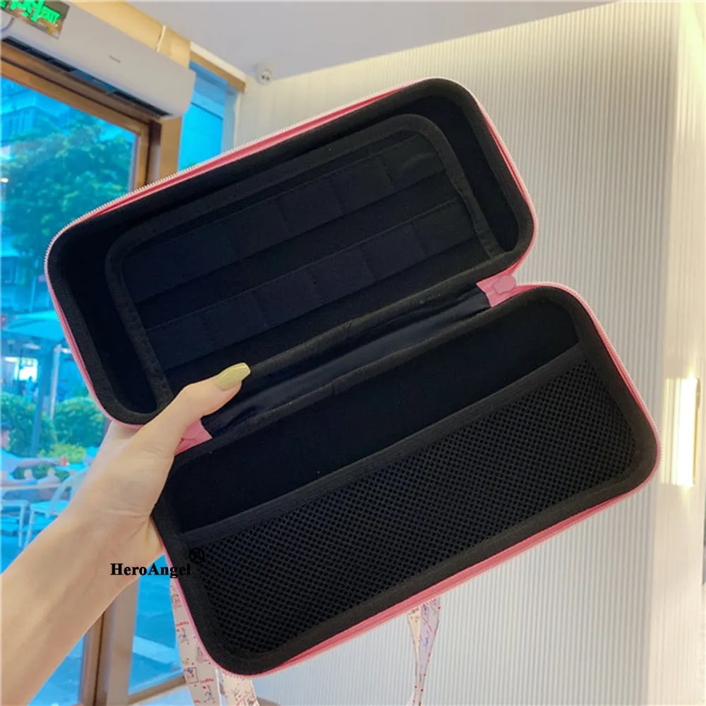 Realaiot 12cm*26cm*5cm Fruits Portable Shoulder Strap Lanyard Travel Storage Bag For Nintendo Switch Game Console Box Shell Cover Case