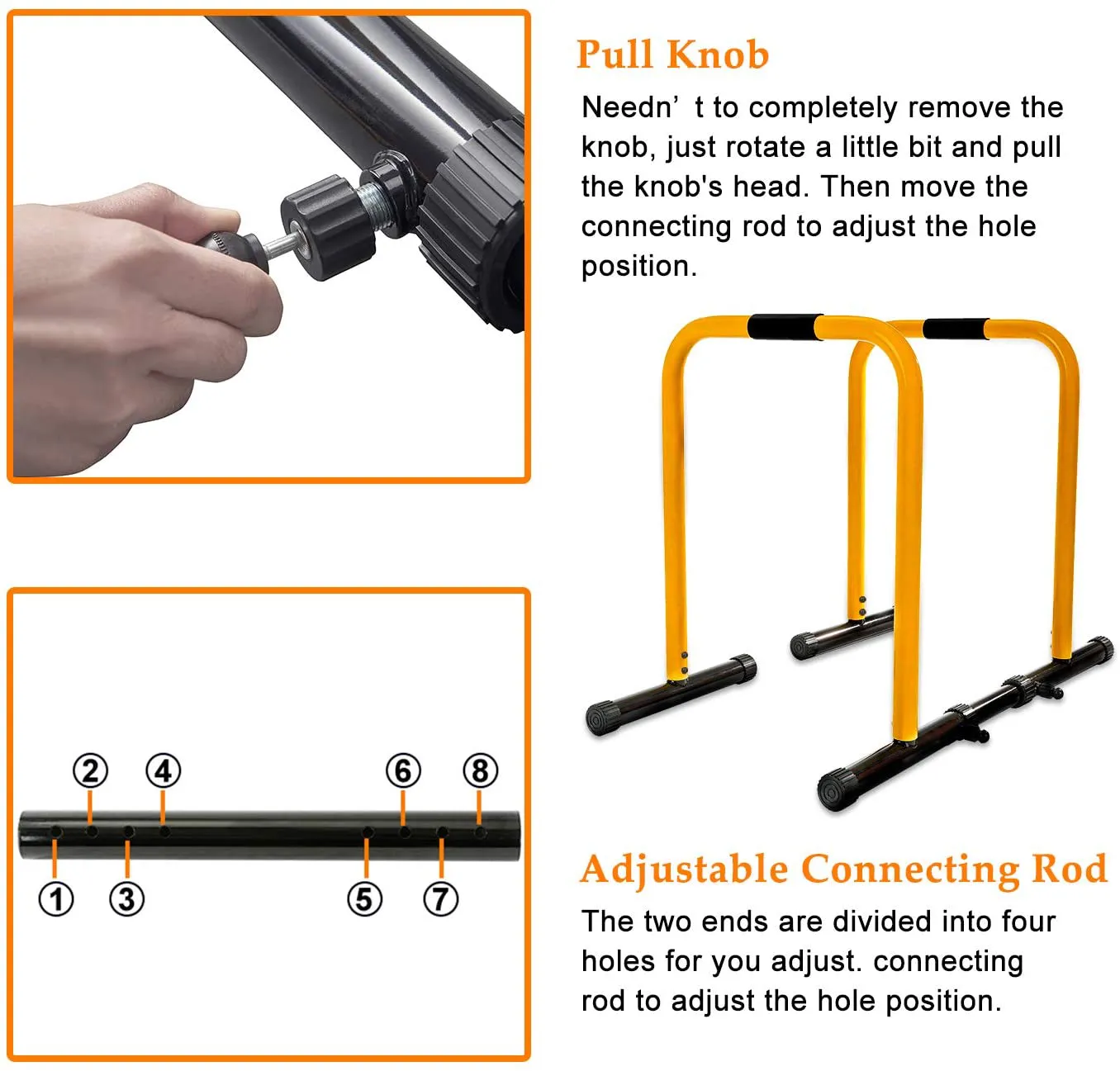 RELIFE REBUILD YOUR LIFE Dip Station Functional Heavy Duty Dip Stands Fitness Workout Dip bar Station Stabilizer Parallette Push Up Stand