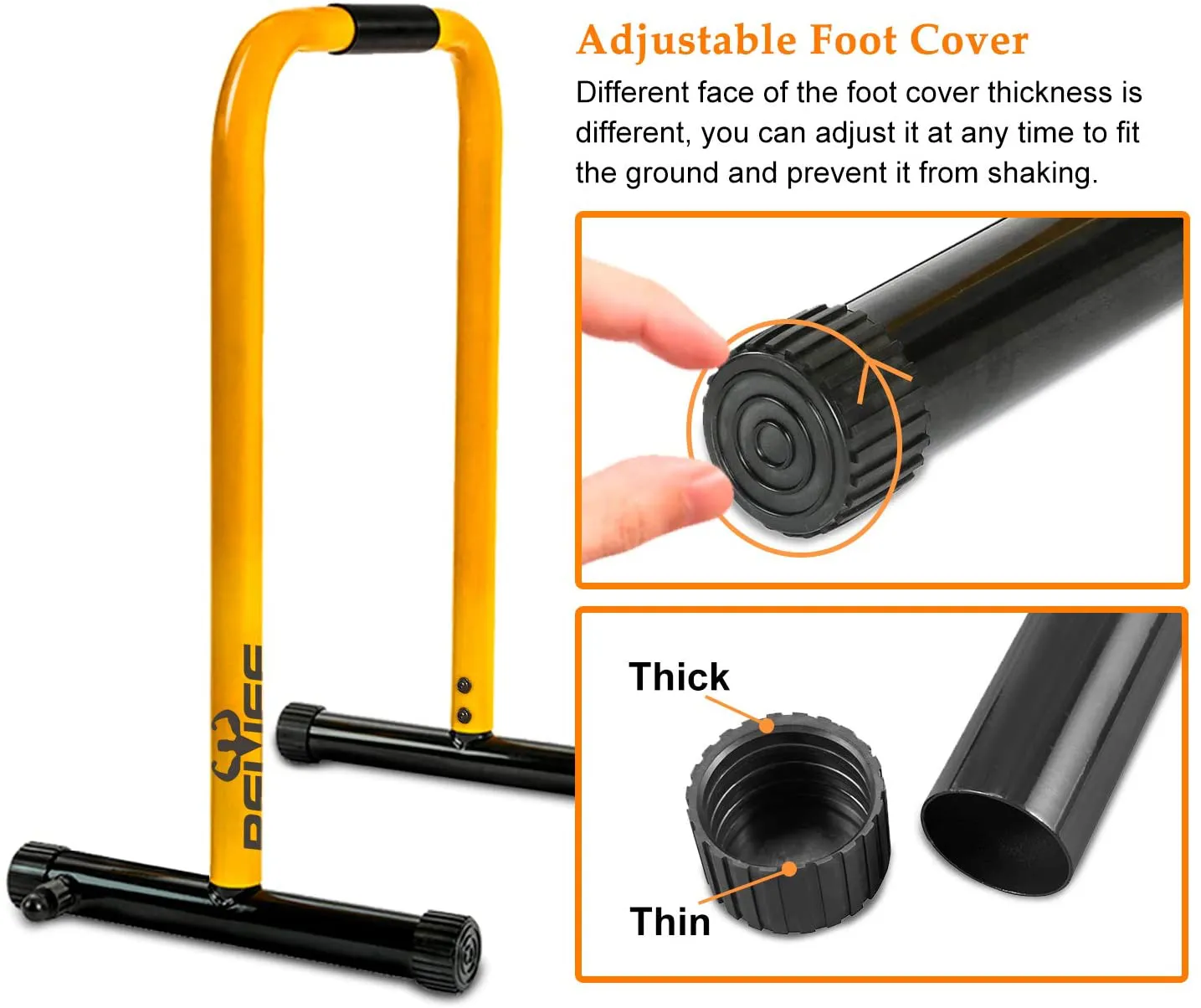 RELIFE REBUILD YOUR LIFE Dip Station Functional Heavy Duty Dip Stands Fitness Workout Dip bar Station Stabilizer Parallette Push Up Stand