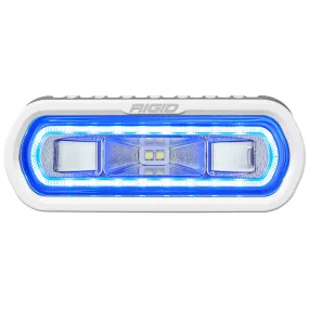 RIGID Industries SR-L Series Marine Spreader Light - White Surface Mount - White Light w/Blue Halo [51101]