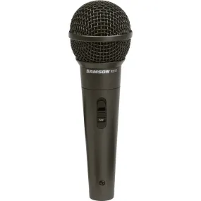 Samson R31S Dynamic Hypercardioid Handheld Microphone with On / Off Switch, High Gain, Low Impedance and 50Hz–15kHz Frequency Range for Concerts and Stage Performance | ESCR31S