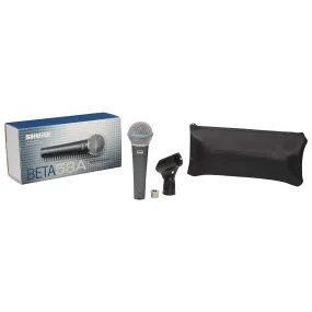 Shure BETA 58A Supercardioid Dynamic Vocal Microphone-Silver