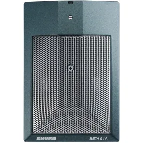 Shure BETA 91A Half-Cardioid Condenser Kick-Drum Microphone (Includes Integrated Preamplifier and XLR Connection)