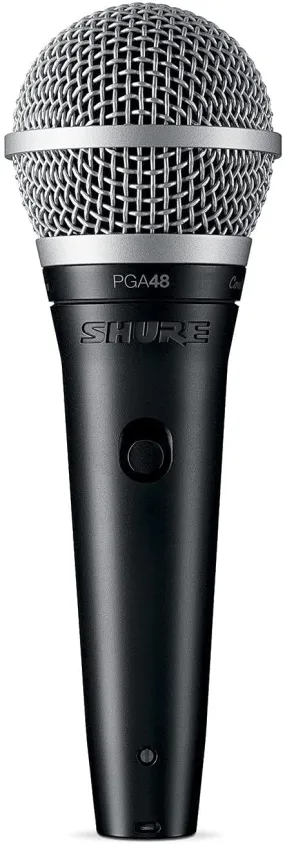 Shure PGA48-XLR Vocal Microphone with 15' XLR Microphone Cable