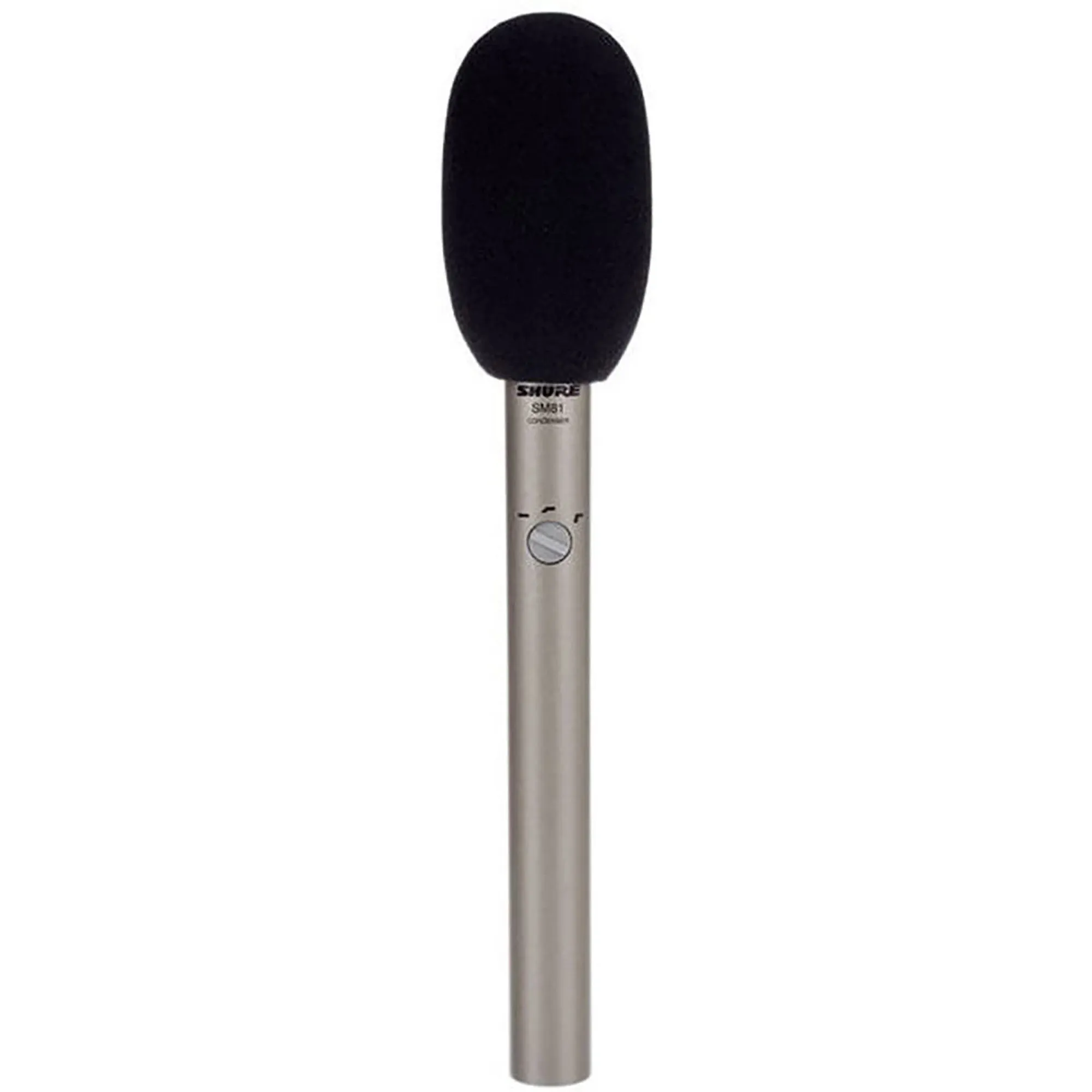 Shure SM81-LC Cardioid Condenser Instrument Microphone with 10dB Attenuator and 3 Position Low-Cut Filter, with Foam Windscreen