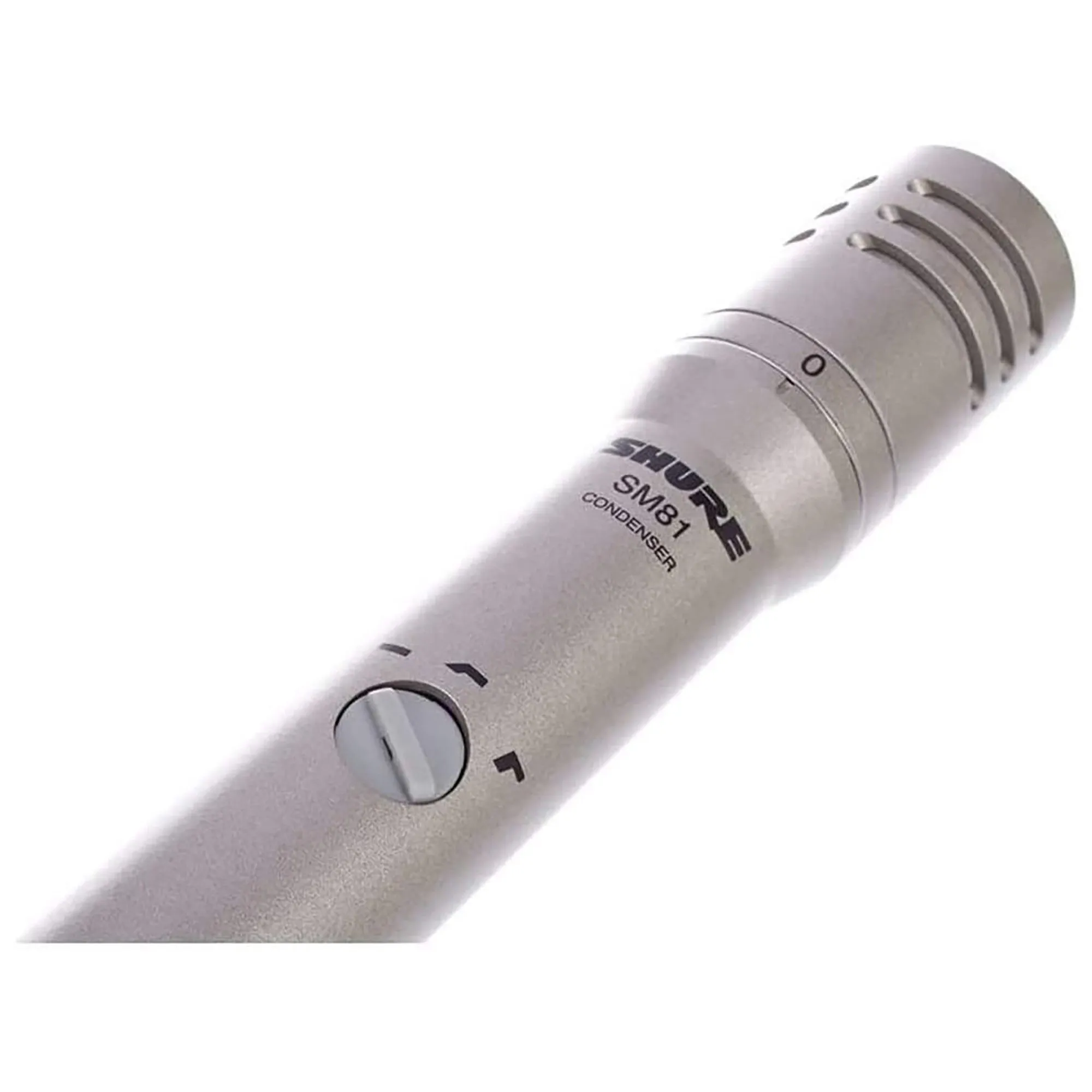 Shure SM81-LC Cardioid Condenser Instrument Microphone with 10dB Attenuator and 3 Position Low-Cut Filter, with Foam Windscreen