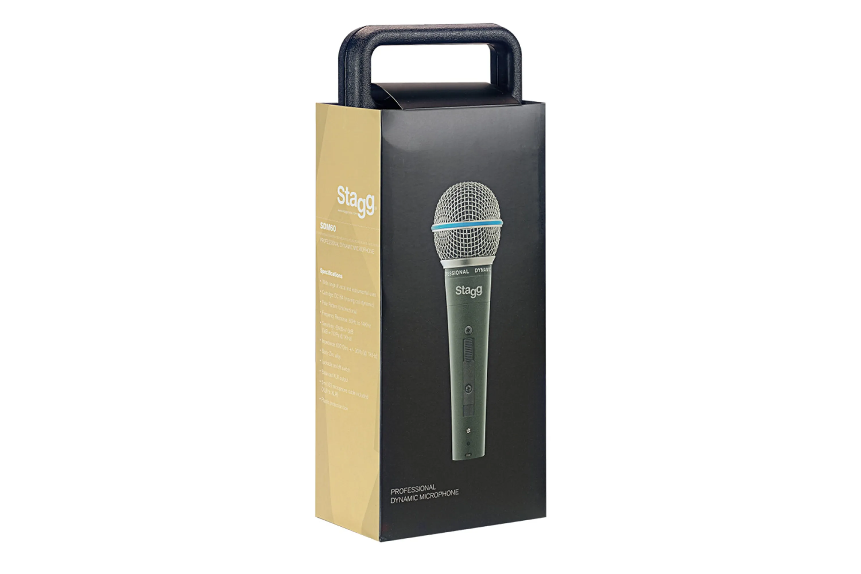 Stagg SDM60 Professional Cardioid Dynamic Microphone - DC164 Cartridge