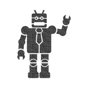 Stencil Studio - Robot Stencil - A5