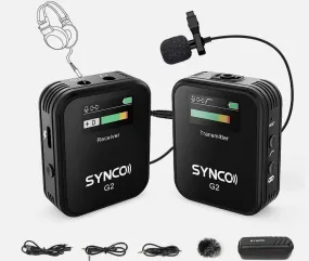 SYNCO G2 Lavalier 2.4Ghz microphone system 230' encrypted transmitter/receiver. (Special Order Item, allow 1 week for delivery)