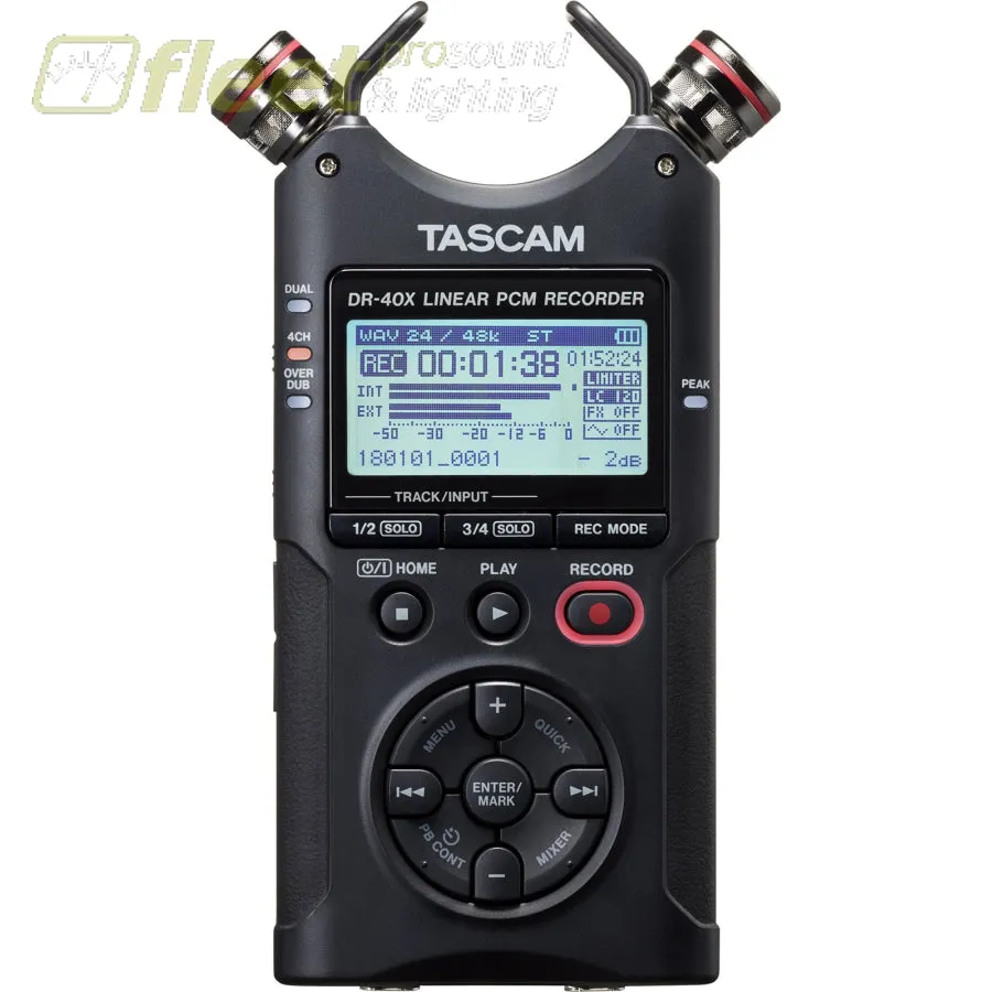 Tascam DR-40X 4-Track Audio Recorder
