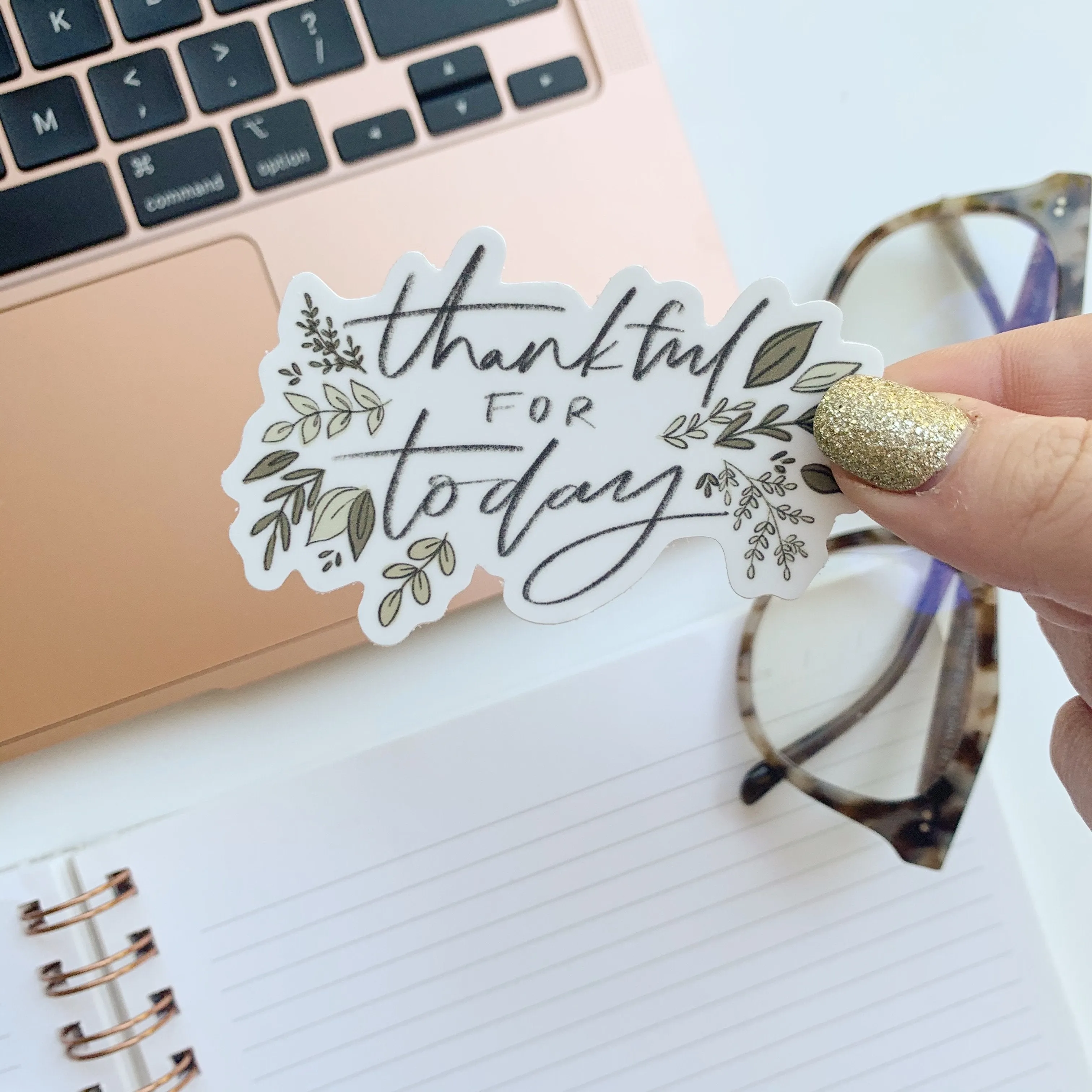 Thankful for Today Sticker