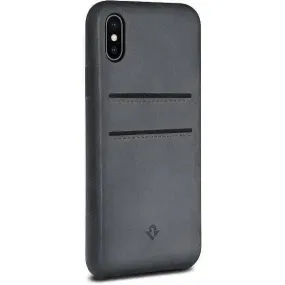 Twelve South Apple iPhone X/XS Relaxed Leather Wallet Case - Grey