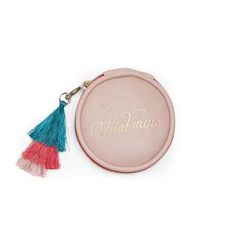 Vegan Leather Travel Pill Cases