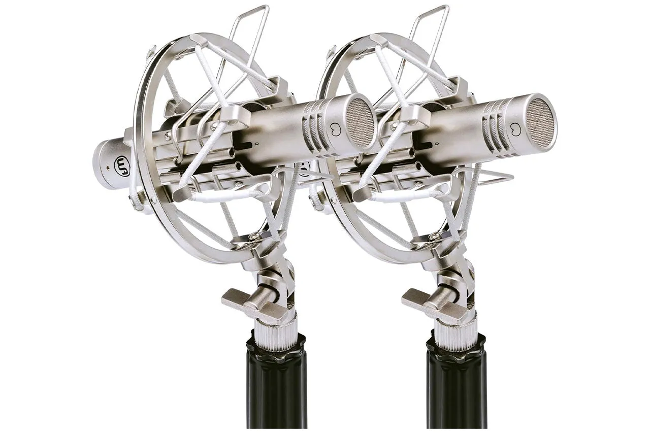 Warm Audio WA-84 Stereo Microphone Pair w/ Omni & Cardioid Capsules - Nickel